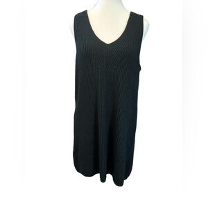 RVCA | Black Sleeveless Sweater Dress Knee Length (M)